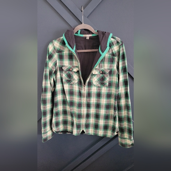 Horny Toad Jackets & Blazers - Horny Toad Black and Green Zipup